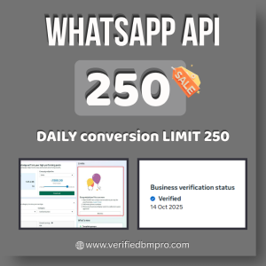 Buy WhatsApp API 250 limit | 250 Daily Conversation Limit