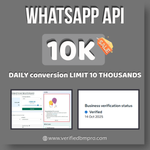 Verified Facebook Balloon BM | API 10K Free | Coversation Limit